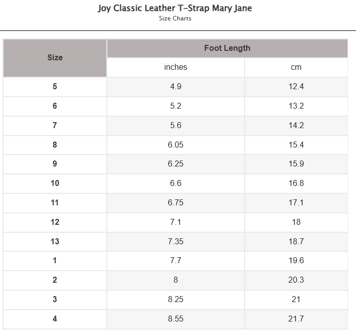 Joy Classic Leather T-Strap Mary Jane