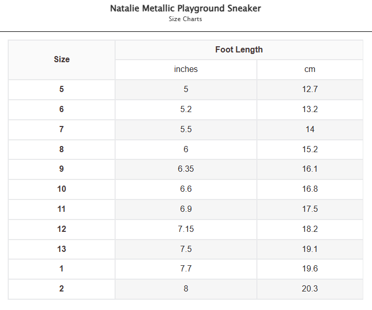 Natalie Metallic Playground Sneaker
