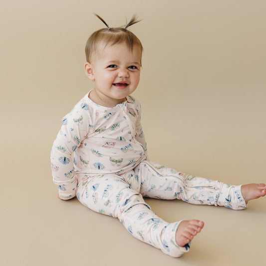 Luna Moths Bamboo Zippy Pajamas