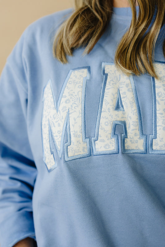 Mama Applique Crewneck Sweatshirt