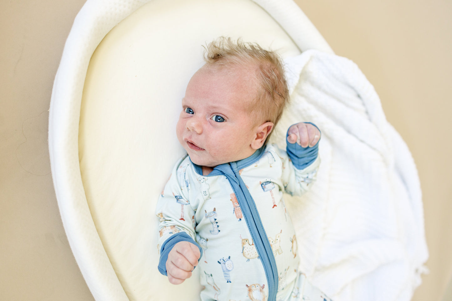 M is for Monsters Bamboo Zippy Pajamas