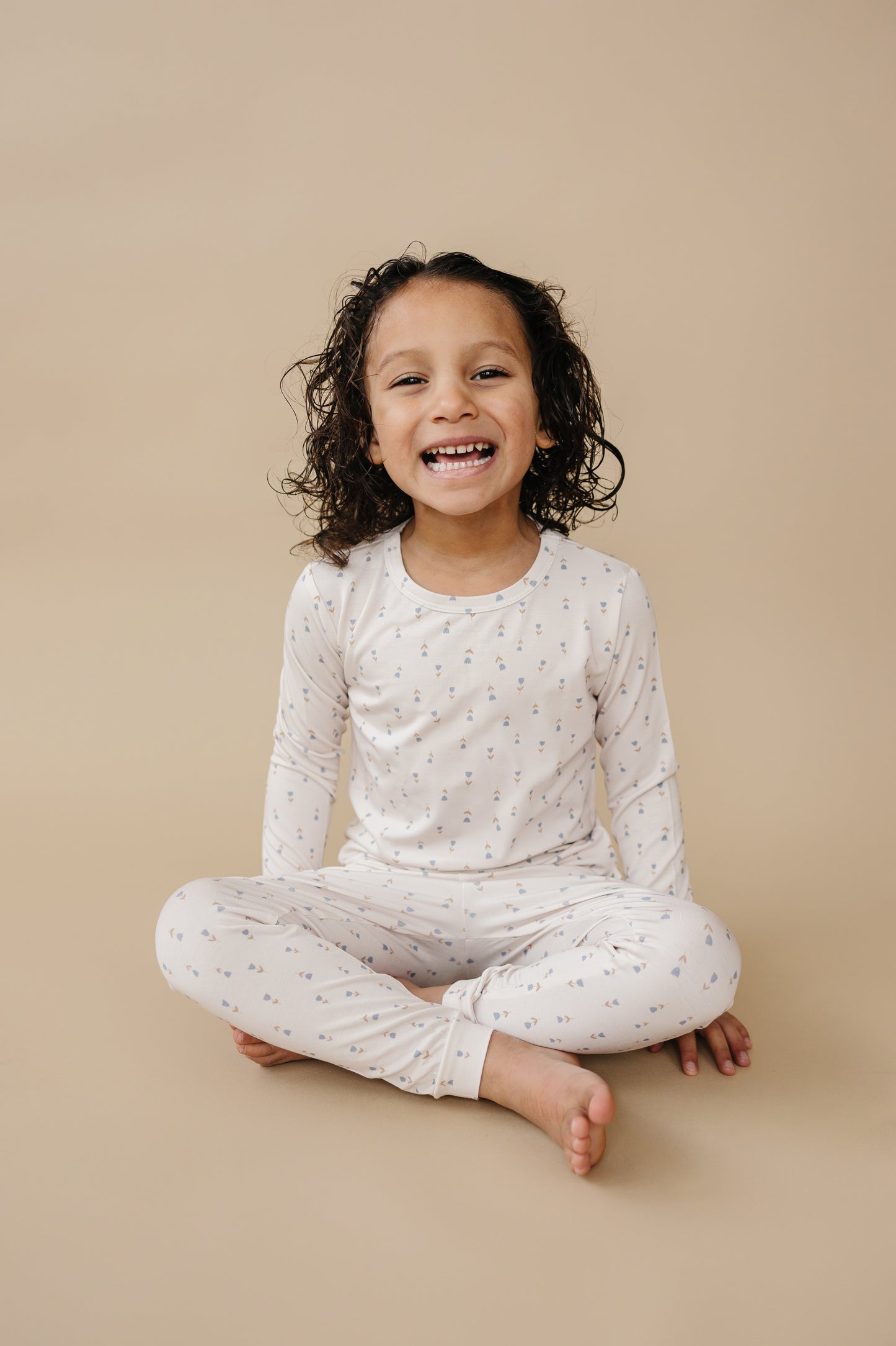 Tiny Tulips 2pc Bamboo Pajamas