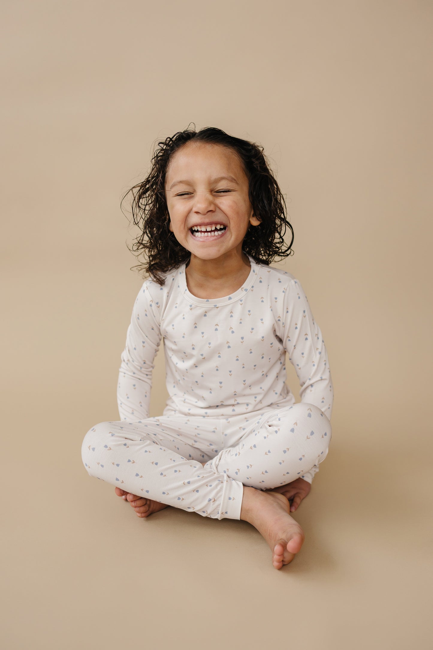 Tiny Tulips 2pc Bamboo Pajamas