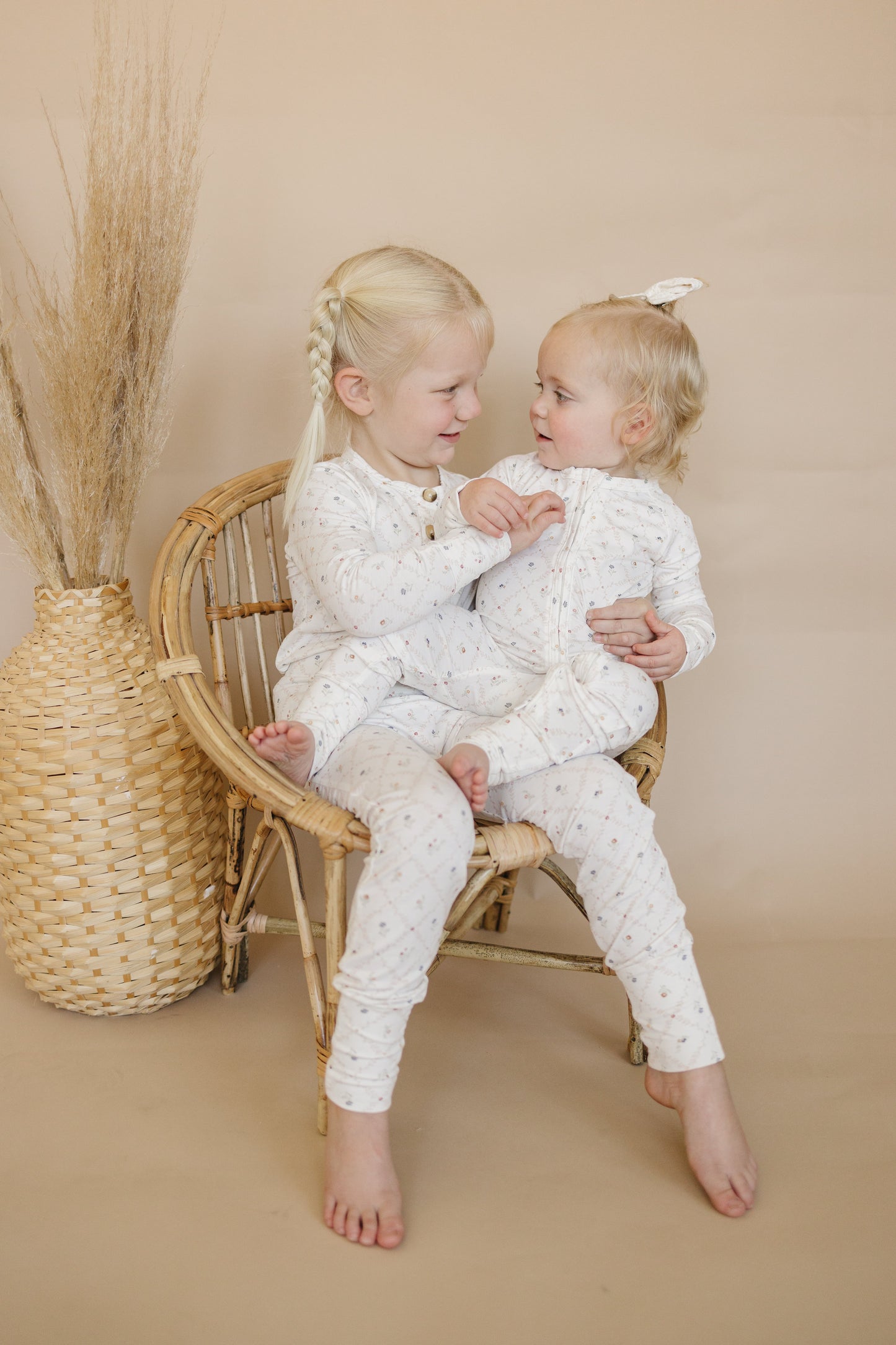 Vintage Blooms Bamboo Zippy Pajamas