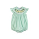 Aqua Daisy Smocked Romper
