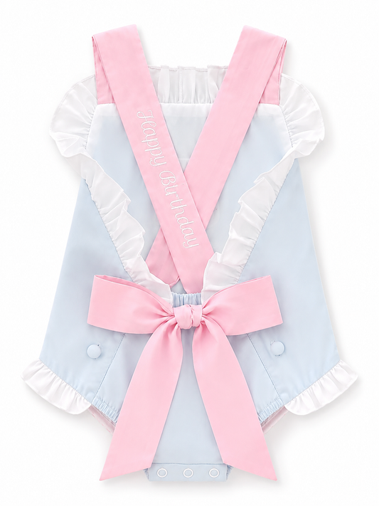 Grandmillennial Birthday Sunsuit