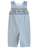 Blue Pinstripe Mallard Duck Smocked Longalls