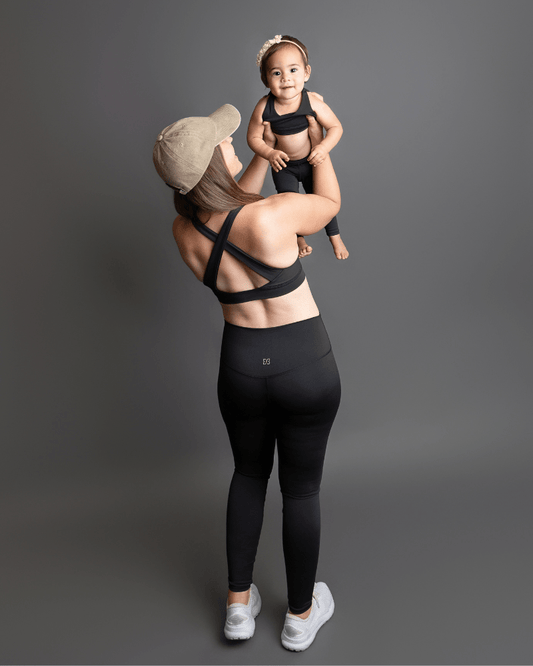 Bre Cross Back Sports Bra - Black