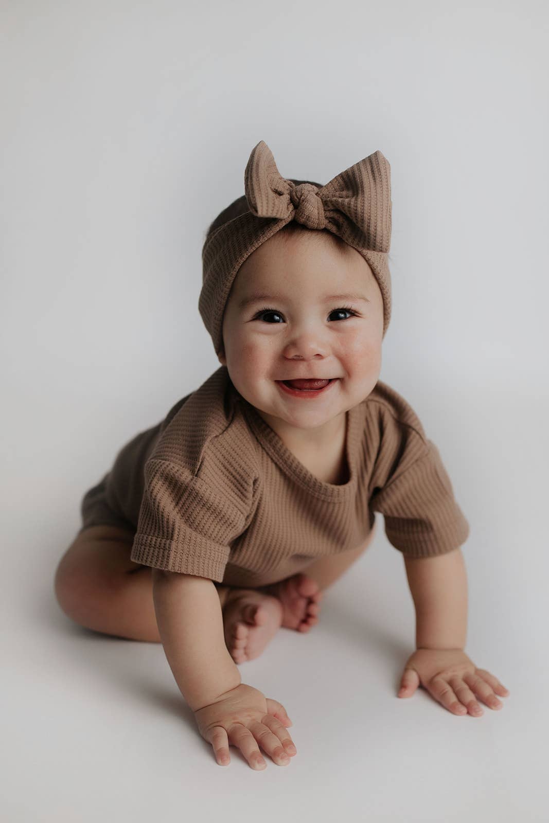 Cocoa Sands Neutral Summer Waffle Toddler Top & Bottom Set