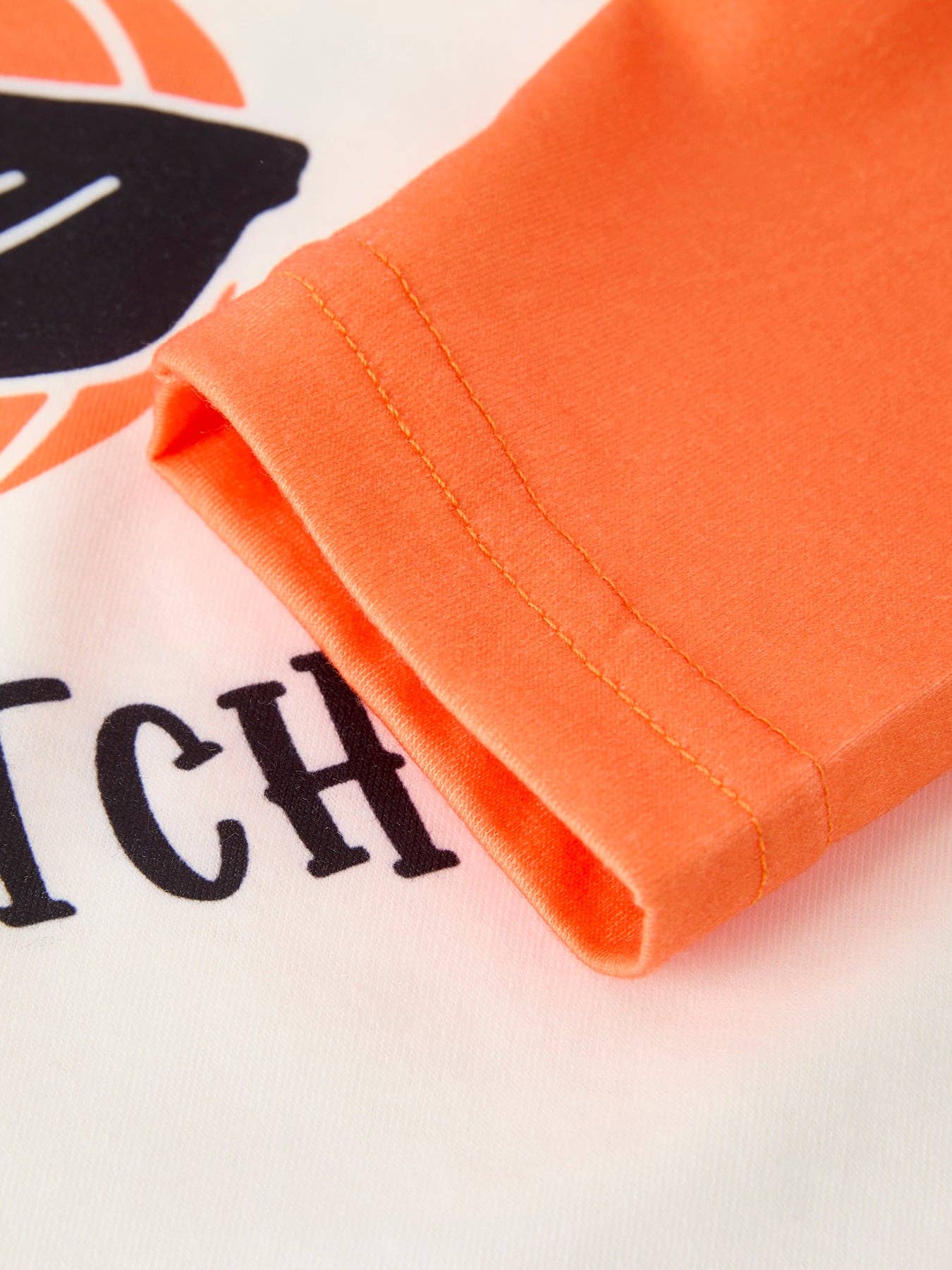 Thanksgiving Pumpkin Letters Print Long Sleeve Boys Top