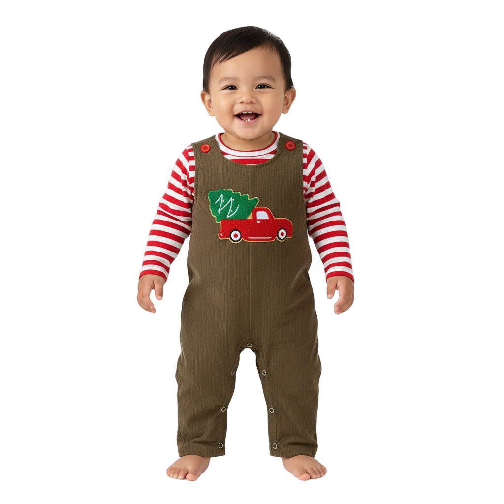 Christmas Truck 2-piece romper set