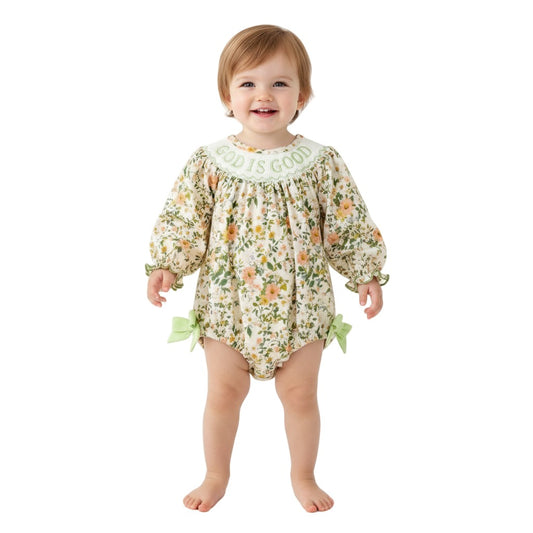 GOD IS GOOD Smocked Bubble