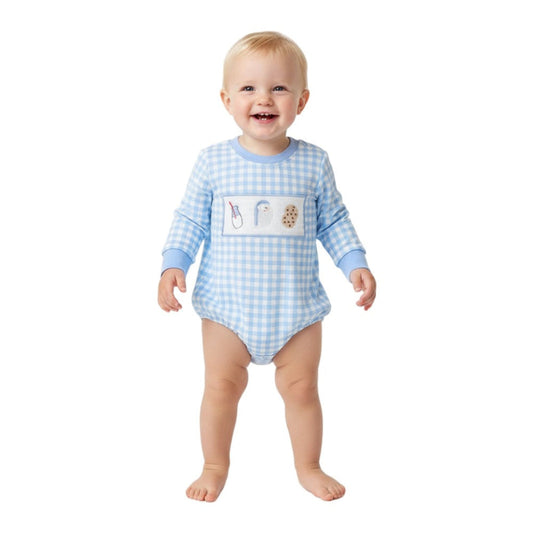 Milk and Cookies Christmas romper