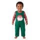 Christmas Santa Claus Applique Romper 2-piece set