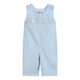 Light Blue Crosses Smocked Longalls