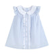 Light Blue Bunny Ruffle Yoke Dress