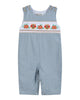 Light Blue Pinstripe Turkey Smocked Longalls