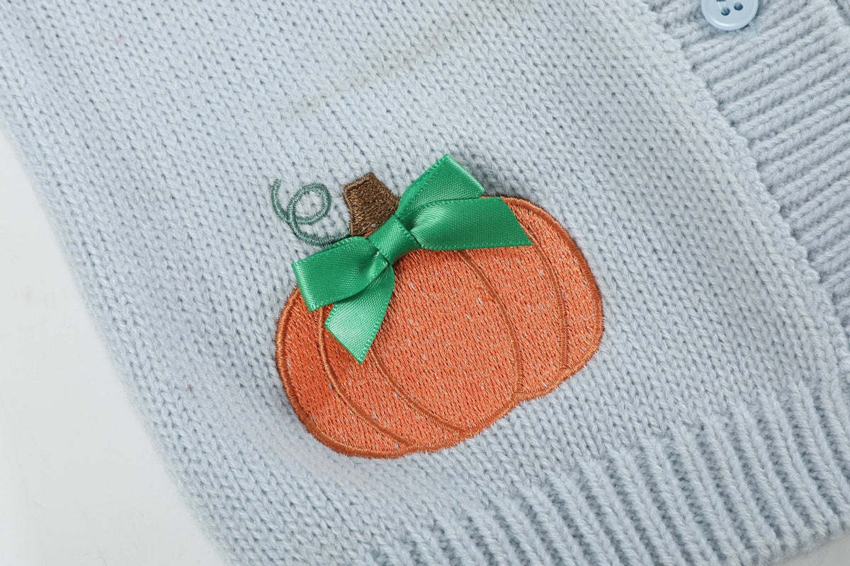 Light Blue Pumpkin Girls Cardigan