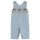 Light Blue Puppy Smocked Longalls
