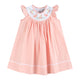 Light Pink Bunny Smocked Bishop Dress