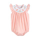 Light Pink Smocked Flutter Romper