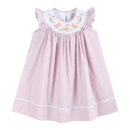 Light Purple Smocked Bishop Dress