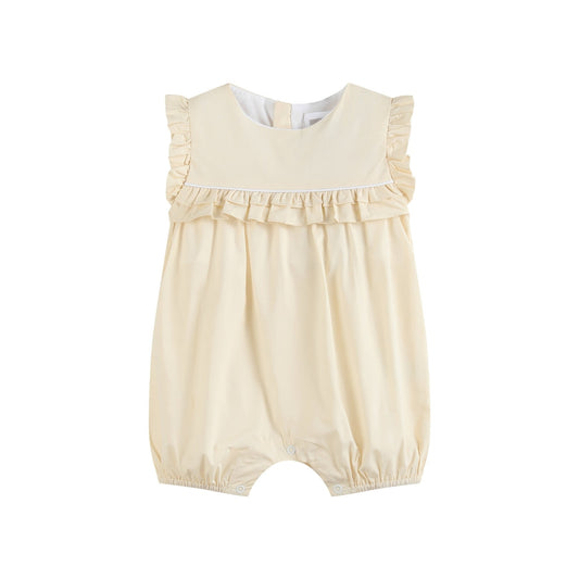 Light Yellow Ruffle Jumper Romper