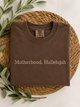 Motherhood, Hallelujah embroidered tee