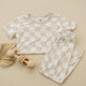 Neutral Checker 2pc Bamboo Pajamas