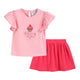Pink Birthday Girl Ruffle Top and Skort Set