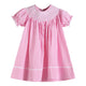 Pink Gingham Classic Smocked Bishop Dress