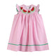 Pink Stripe Smocked Watermelon Dress