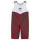 Red Christmas Plaid Santa Yoke Longalls