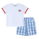 Red, White and Blue Shirt and Shorts Set