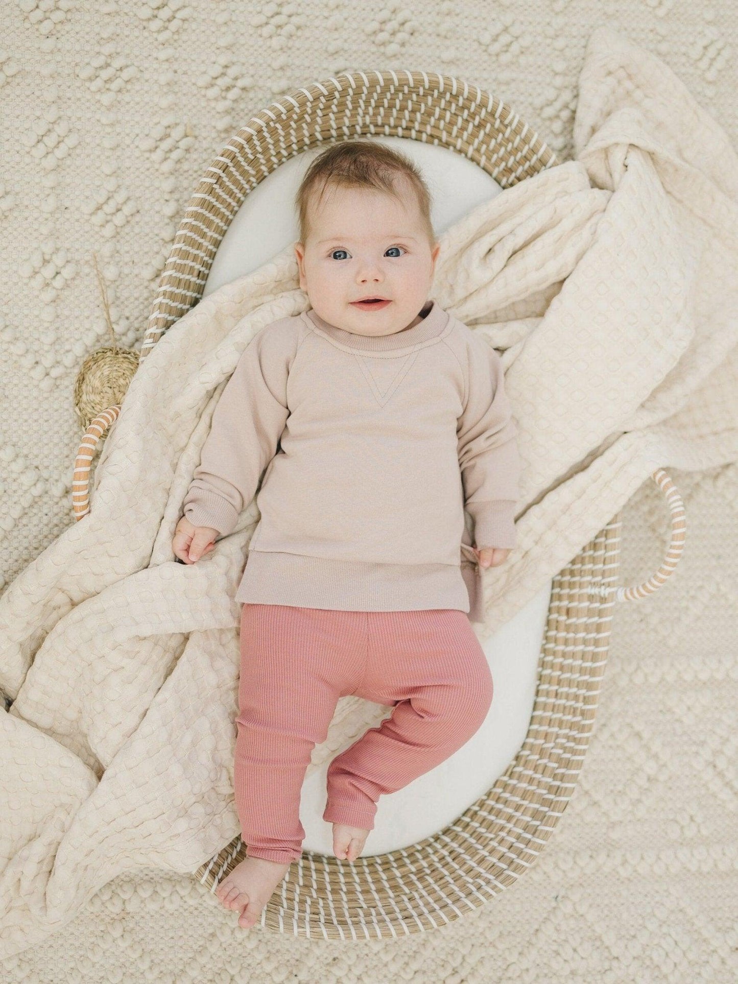 Ribbed Bamboo Leggings for Kids - Multiple Colors