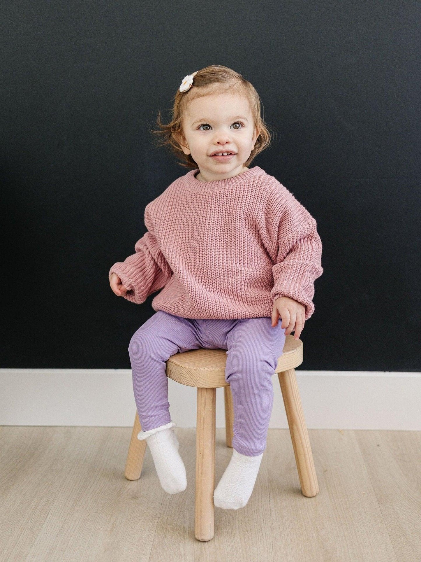 Ribbed Bamboo Leggings for Kids - Multiple Colors