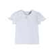 White Collared Lace Sleeve Shirt